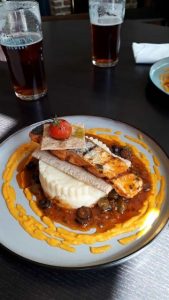 Englischmade, Lachs mit Kartoffeln