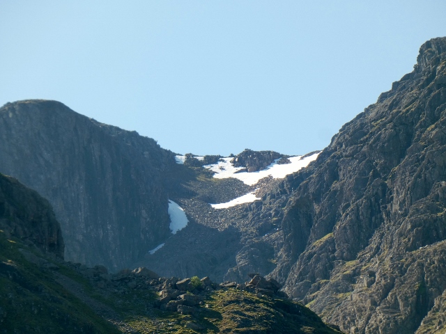 Schnee in den Highland, Schottland