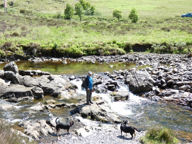 und nasse Füsse in den Highland, Schottland