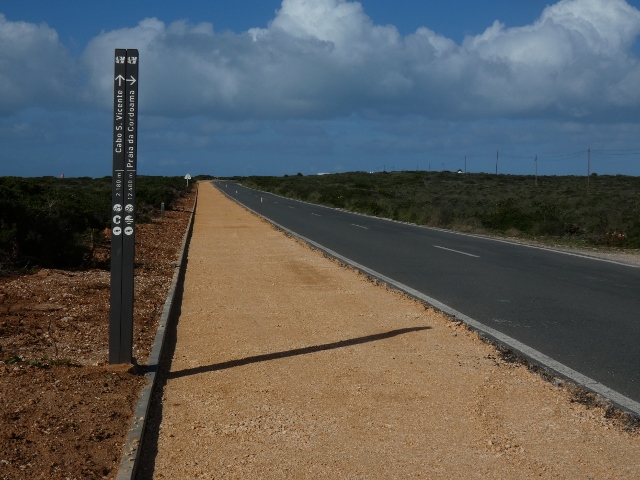 Zwischenstopp mit Wegweiser