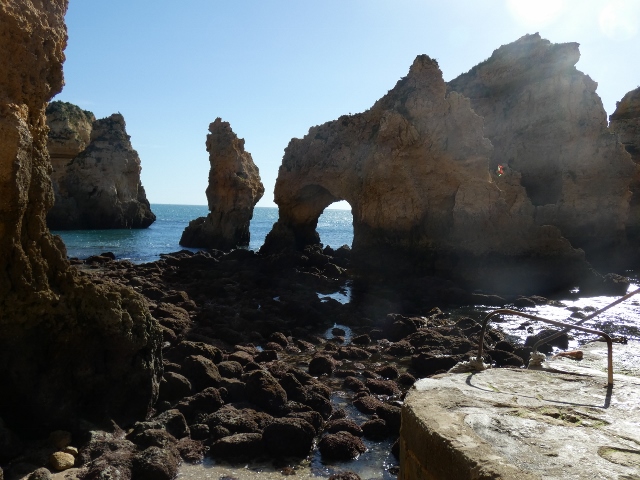 Auf Meereshöhe bei Ebbe