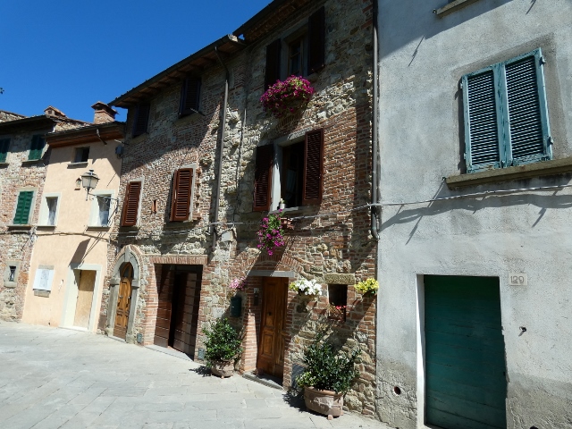 Dekorierte Häuserfront