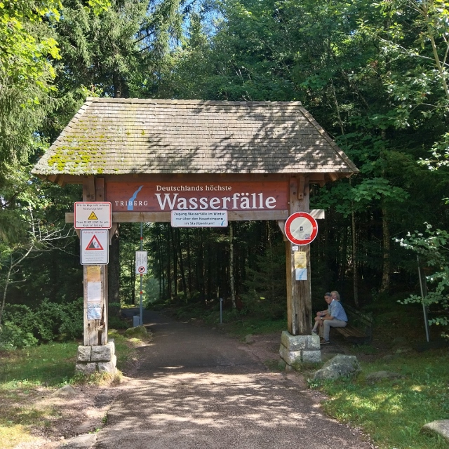 Triberg Wasserfälle Gesamtlänge 1'000 Meter