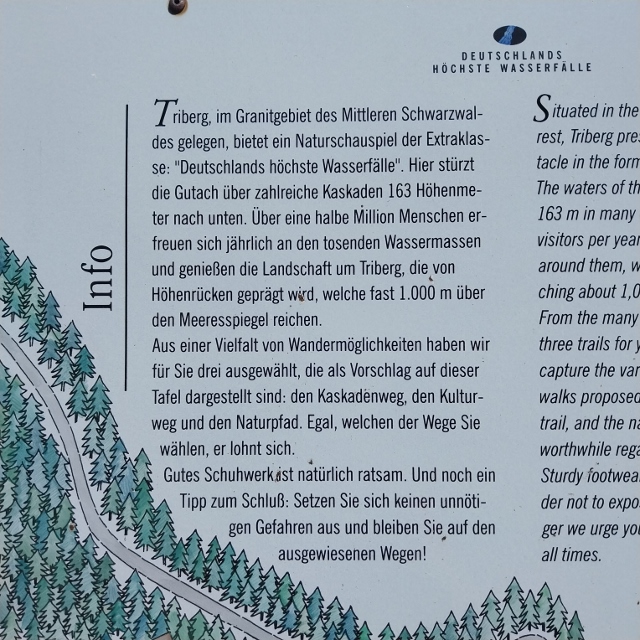 Info über die Wasserfälle