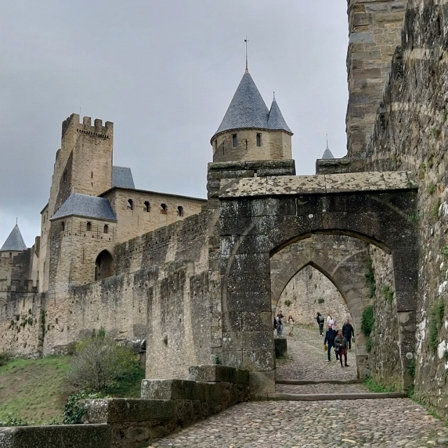 Château Comtal und Porte d'Aude