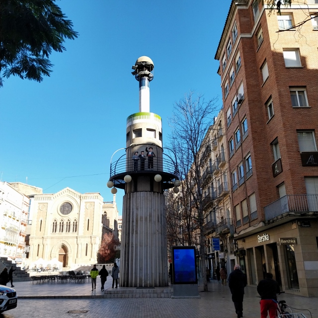Ein Leuchtturm inmitten der Stadt Lleida