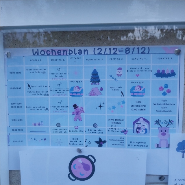 Wochenprogramm spannend
