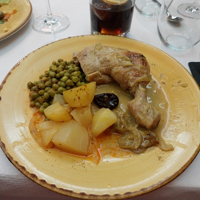 Gebackene Hähnchenkeule