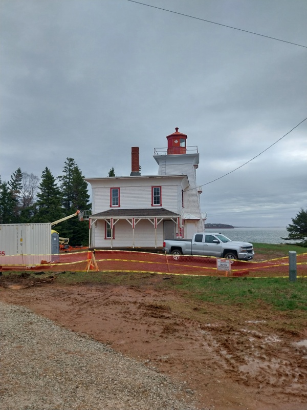 Ah das Blockhouse Lighthouse, im Umbau