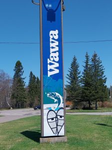 Die Stadt Wawa am Lake Superior