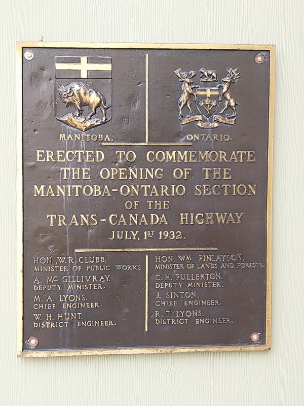 Eröffnung Autobahnstrecke Manitoba nach Ontario Trans-Canada Highway 1932