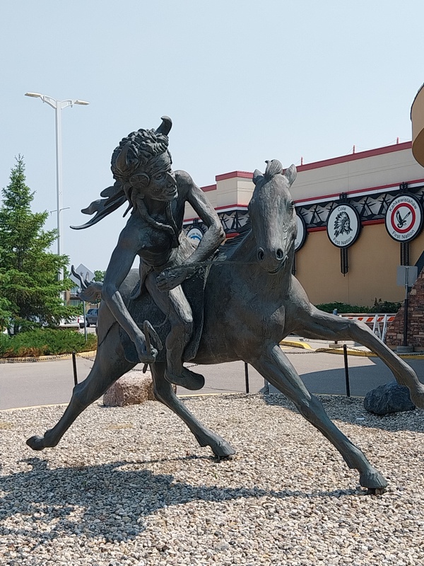 Statue von Indianer