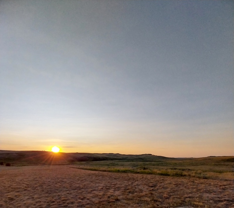Sonnenuntergang im Grassland Nationalpark