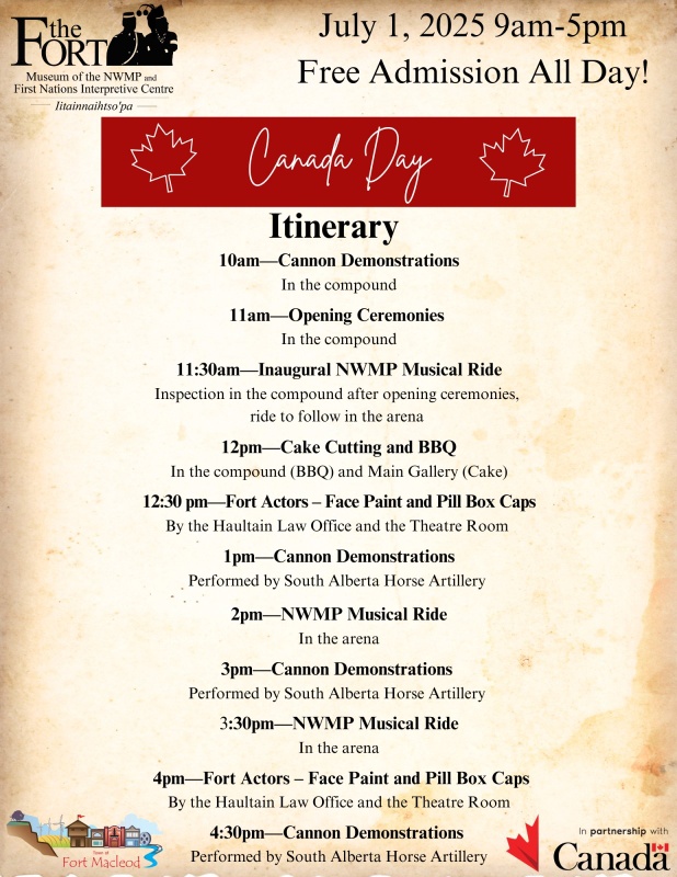 Fort MacLeod am Canada Day
