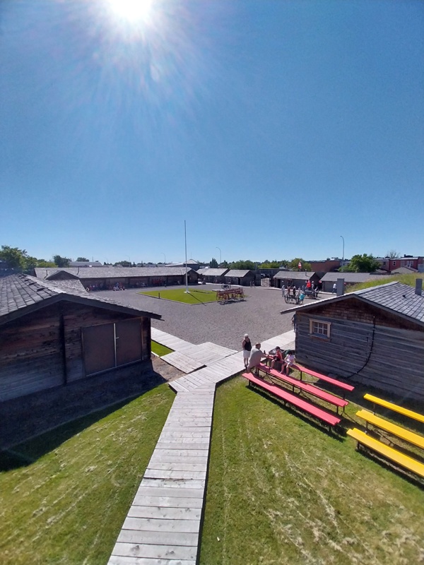 Das Fort MacLeod von oben