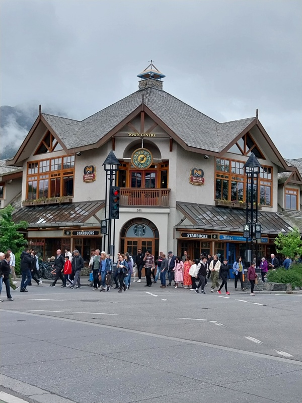 Banff, es hat ein wenig Touristen