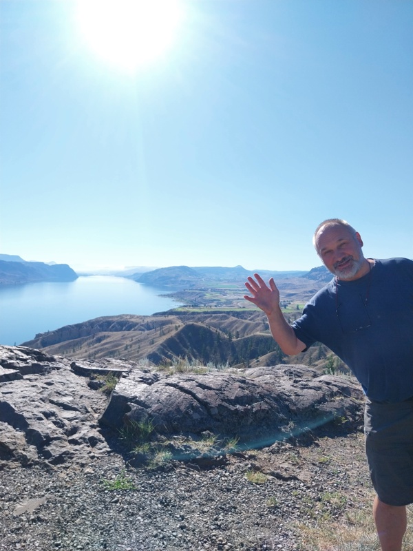 Kamloops Lake, erste Aufnahme, er kann es nicht lassen
