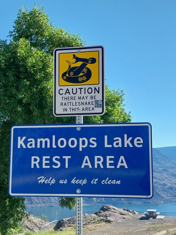 Am Kamloops Lake, da heisst es Augen auf