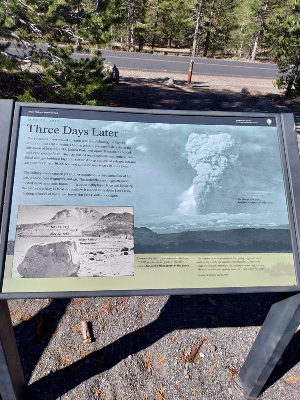 Vulkanausbruch, drei Tage danach