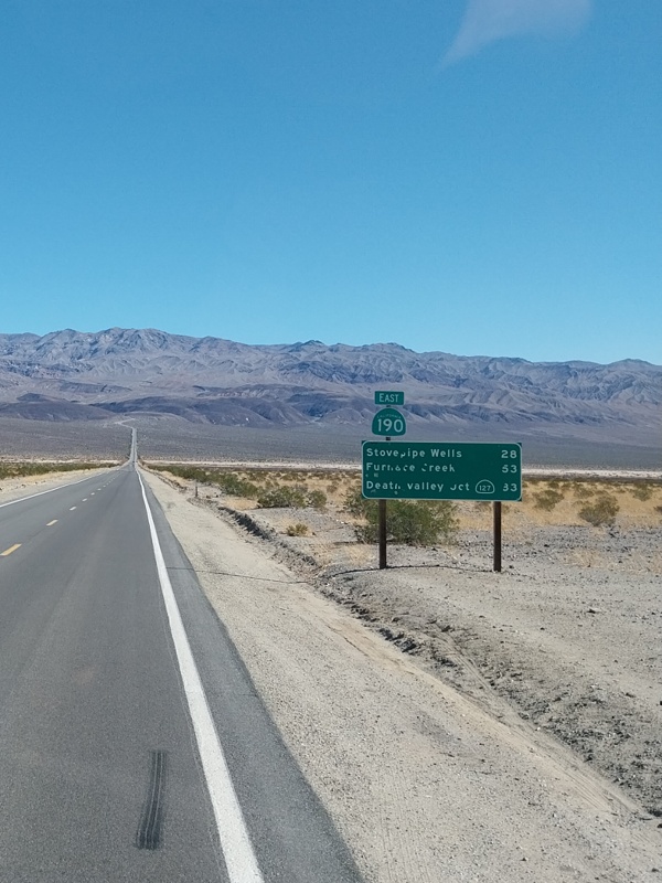 Wir kommen dem Death Valley immer näher, 33 Meilen (52 km)