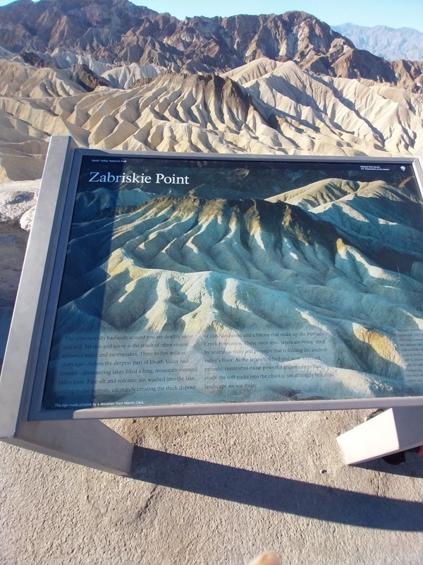 Aussichtspunkt im Death Valley Zabriskie Point