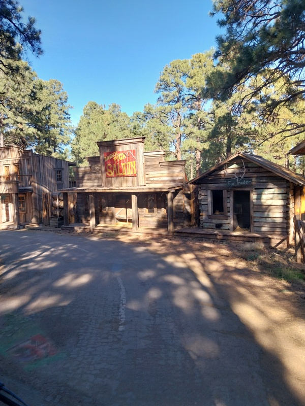 Kleine Western Stadt im Zoo