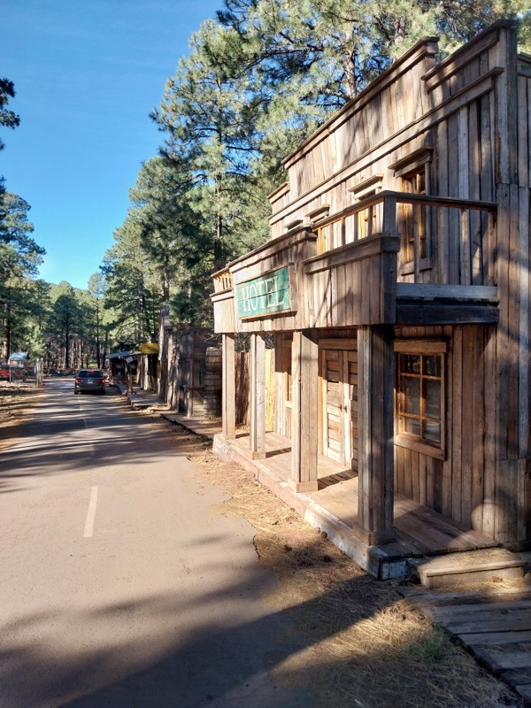 Kleine Western Stadt im Zoo
