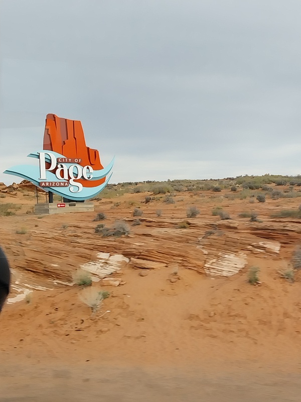 Weiter nach Page (Kleinstadt)