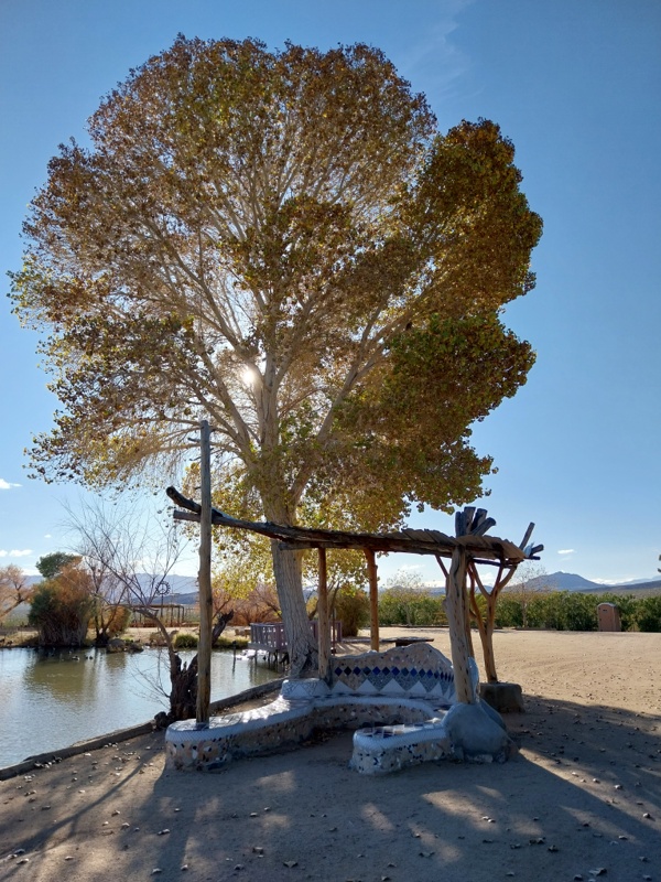 Schön gestalteter Platz