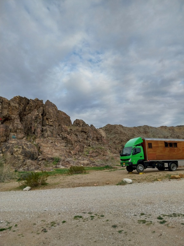 Übernachten bei den Kletterfelsen