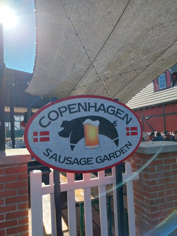 Biergarten in Solvang, USA