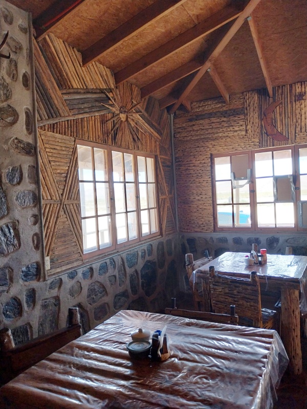 Restaurante Nuova Chapala, die Wanddekoration aus Kakteen