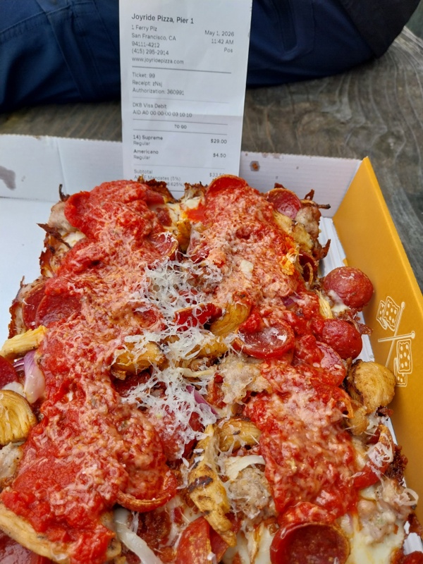30 Dollar für die Pizza, happiger Preis