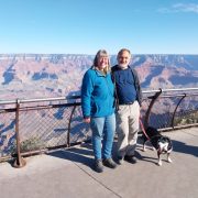 Da stehen wir,vor dem Grand Canyon