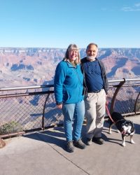 Da stehen wir,vor dem Grand Canyon